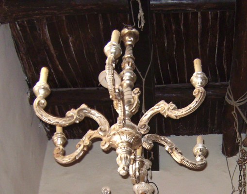 lampadaio legno oro